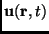 $ \mathbf{u}(\mathbf{r},t)$