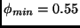 $ \phi_{min}=0.55$