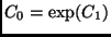 $ C_0=\exp(C_1)$