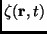 $ \zeta(\mathbf{r},t)$